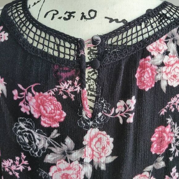 Torrid floral lace detail tank 2X whimsigoth grunge alternative summer - Picture 6 of 10